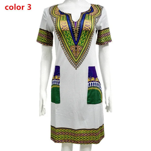 2017 Summer Sexy Print Boho Dresses