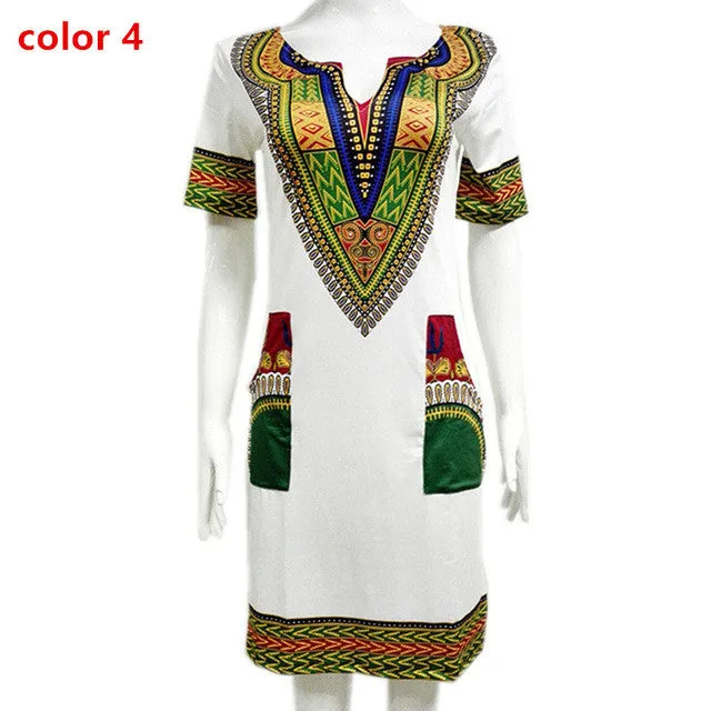 2017 Summer Sexy Print Boho Dresses