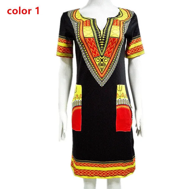 2017 Summer Sexy Print Boho Dresses