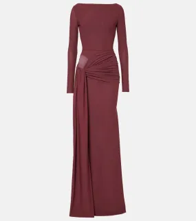 Alex Perry Draped cr√É¬™pe jersey gown