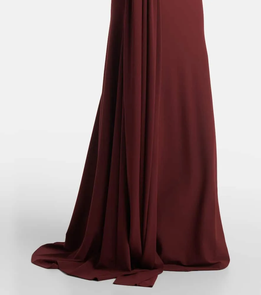 Alex Perry Draped cr√É¬™pe jersey gown