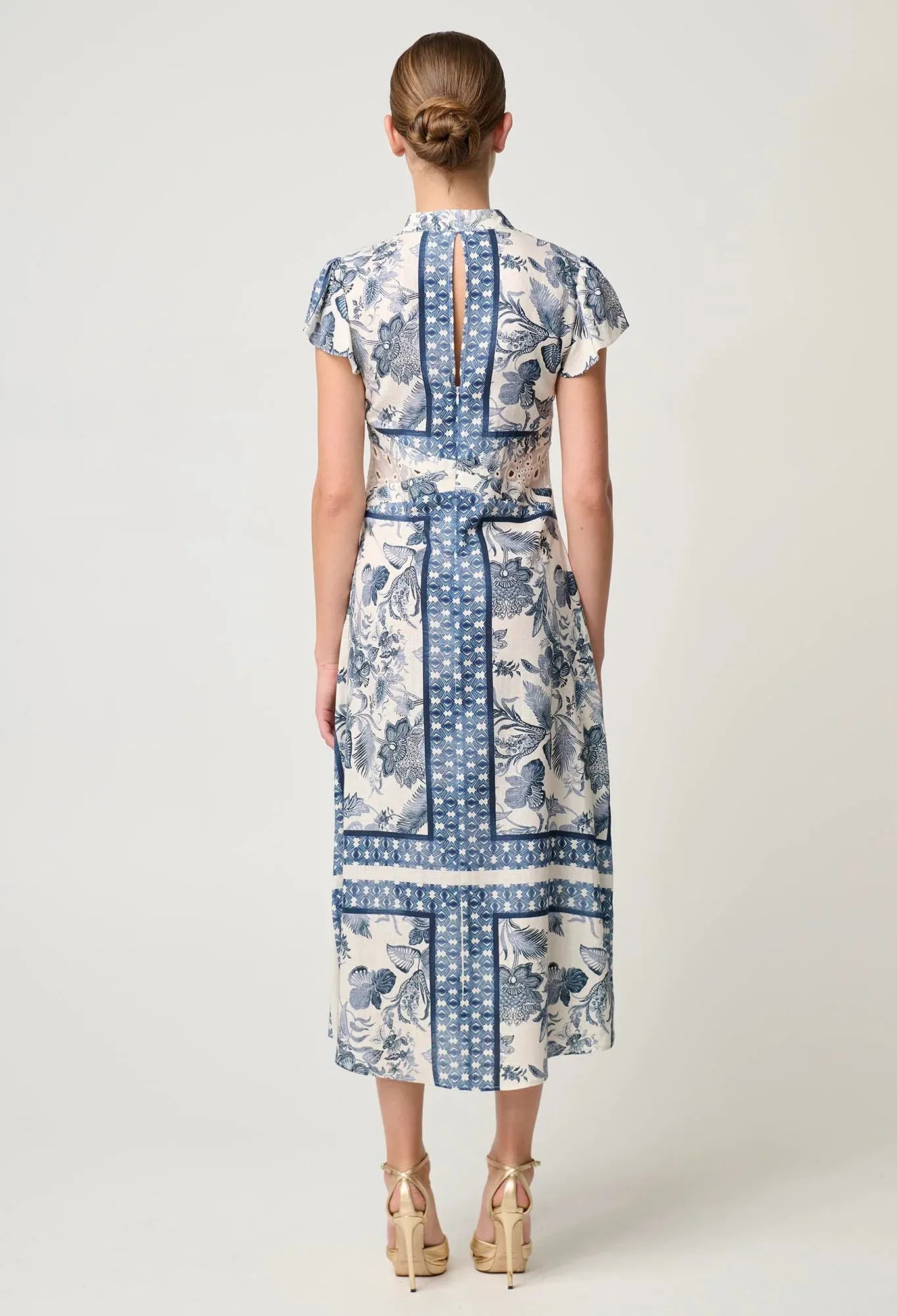 AMOYA LINEN VISCOSE DRESS | Ink Flè