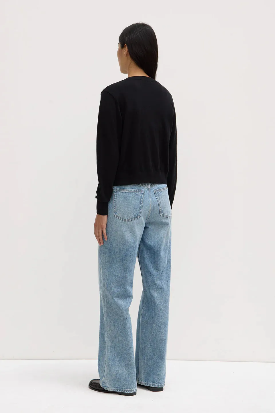 Assembly Label - Semra Cotton Cashmere Cardigan (Black)