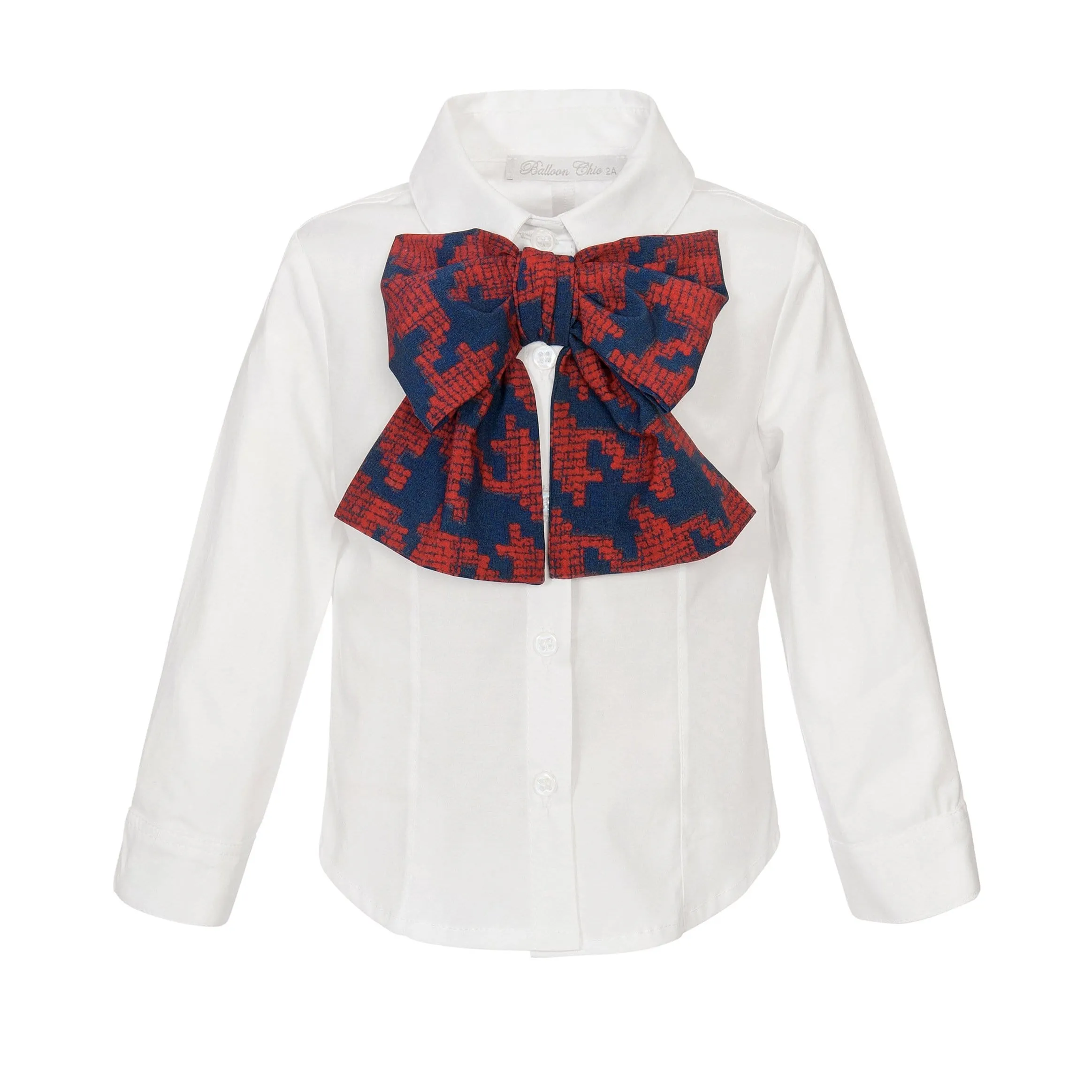 BALLOON CHIC - Dog Tooth  Skirt Set  - Red
