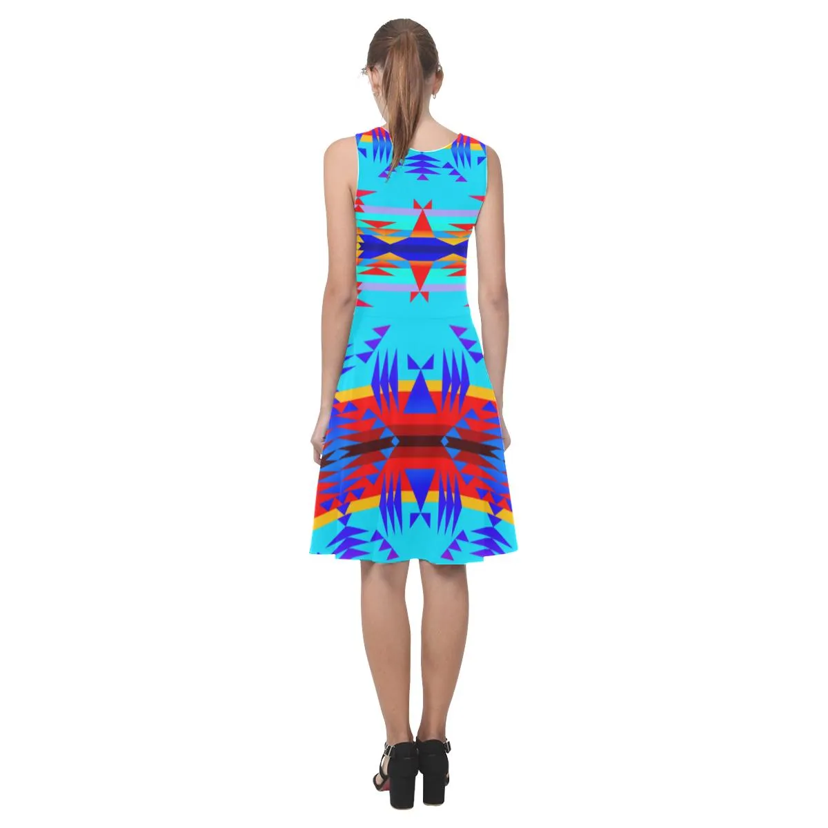Between the Mountains Blue Atalanta Casual Sundress