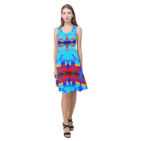 Between the Mountains Blue Atalanta Casual Sundress