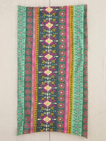 Boho Bandeau - Green Stripe Print