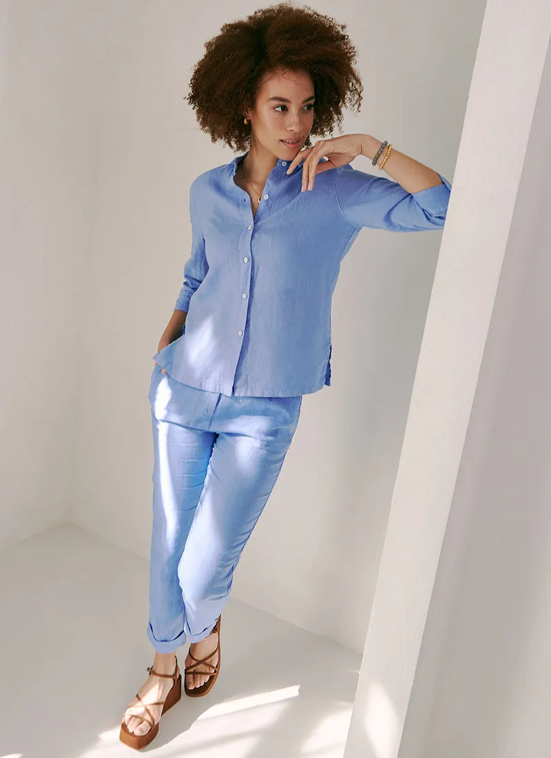 Button-Up Linen Shirt