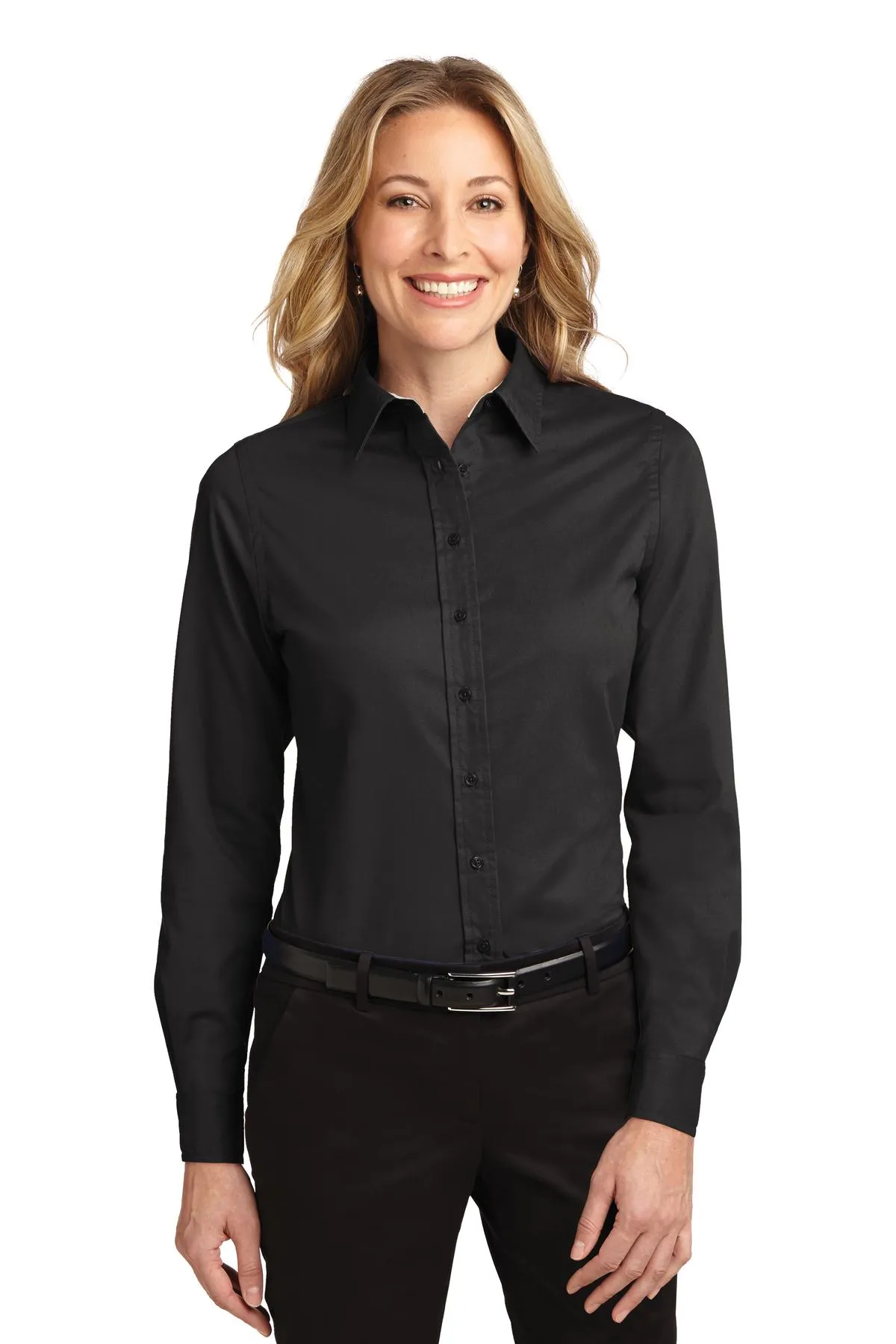 Custom Embroidered - Port Authority® Ladies Long Sleeve Easy Care Shirt.  L608