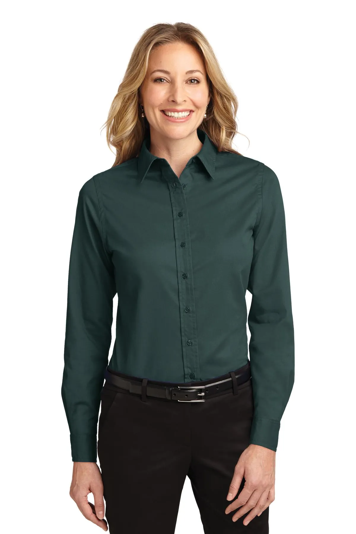 Custom Embroidered - Port Authority® Ladies Long Sleeve Easy Care Shirt.  L608