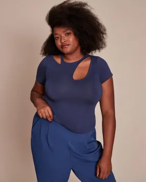 Diana Cutout Top | Blue Depths