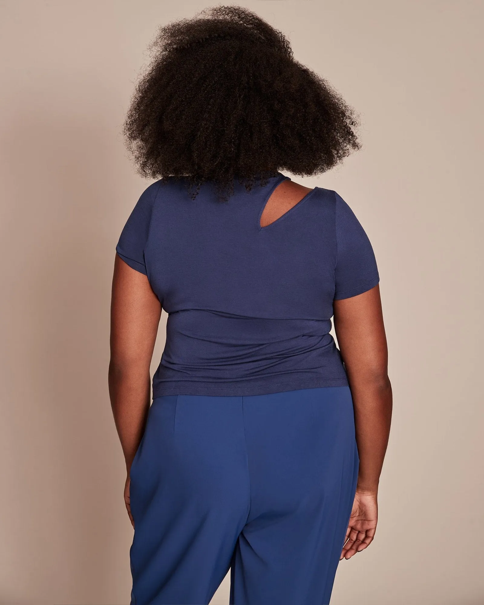 Diana Cutout Top | Blue Depths