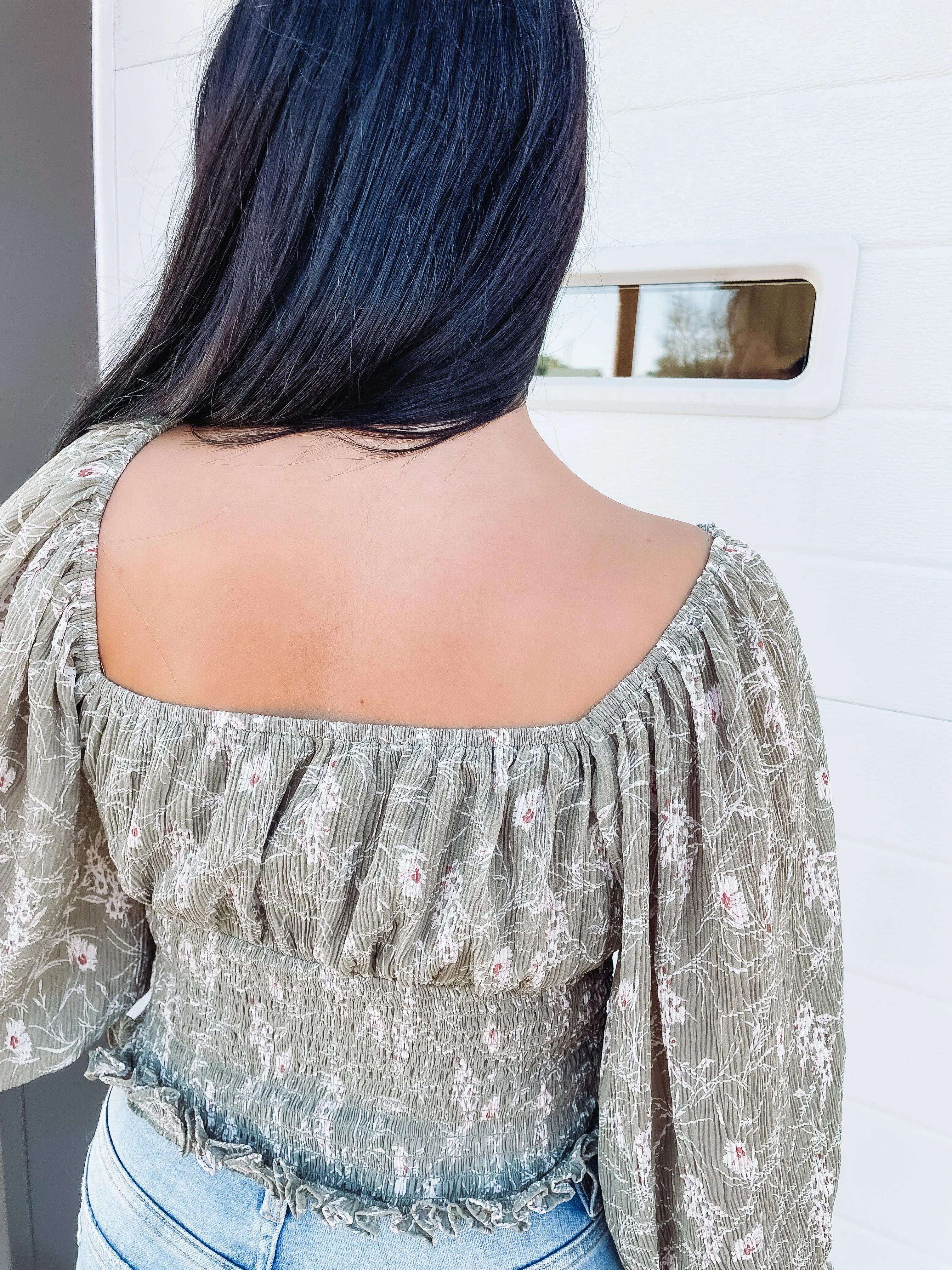 Floral Smocked Waist Top