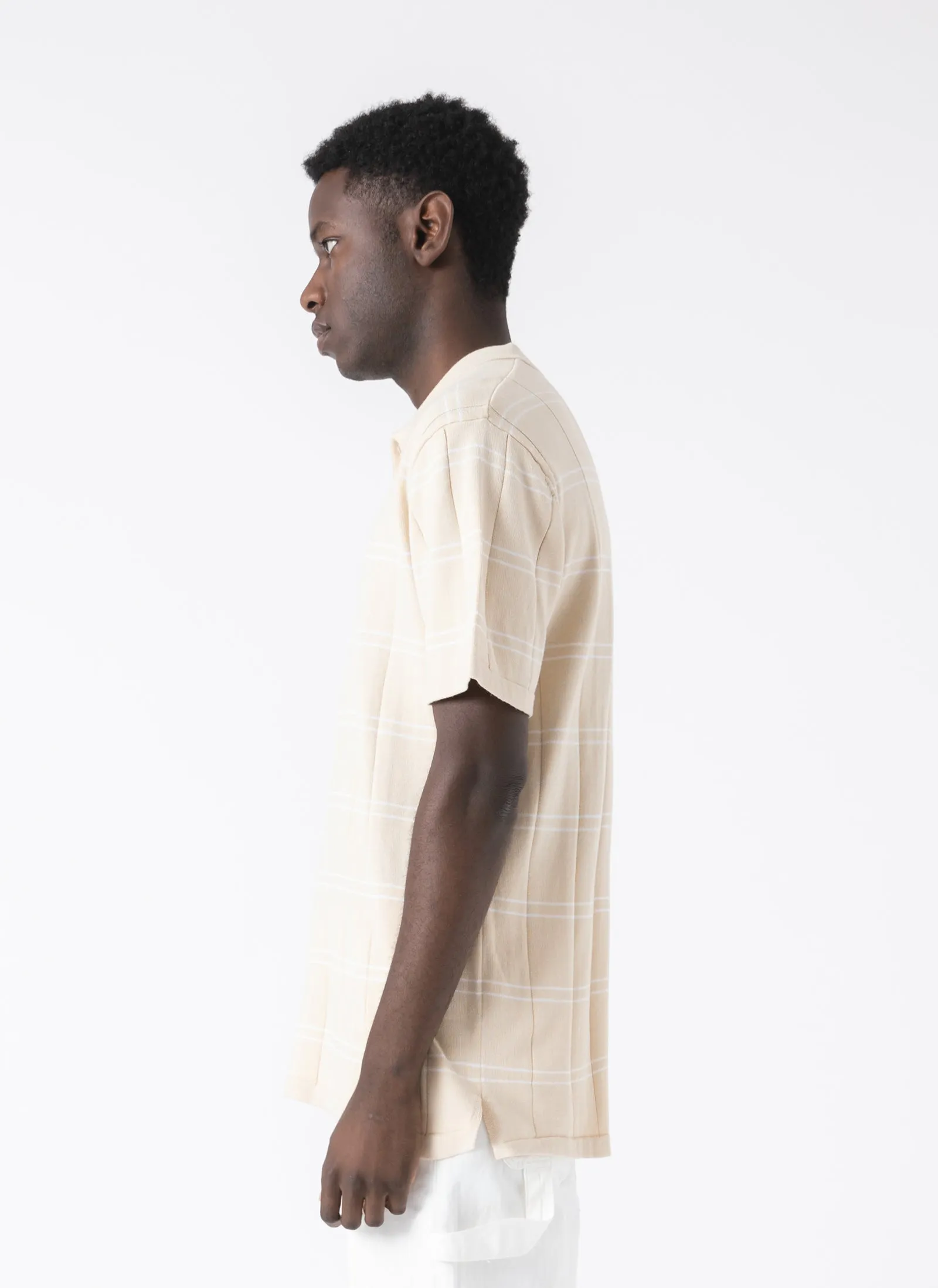 Golf Polo Bone Stripe