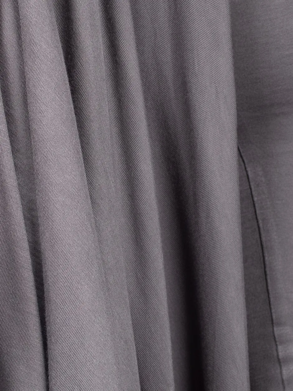 Grey Drape Open Cardigan