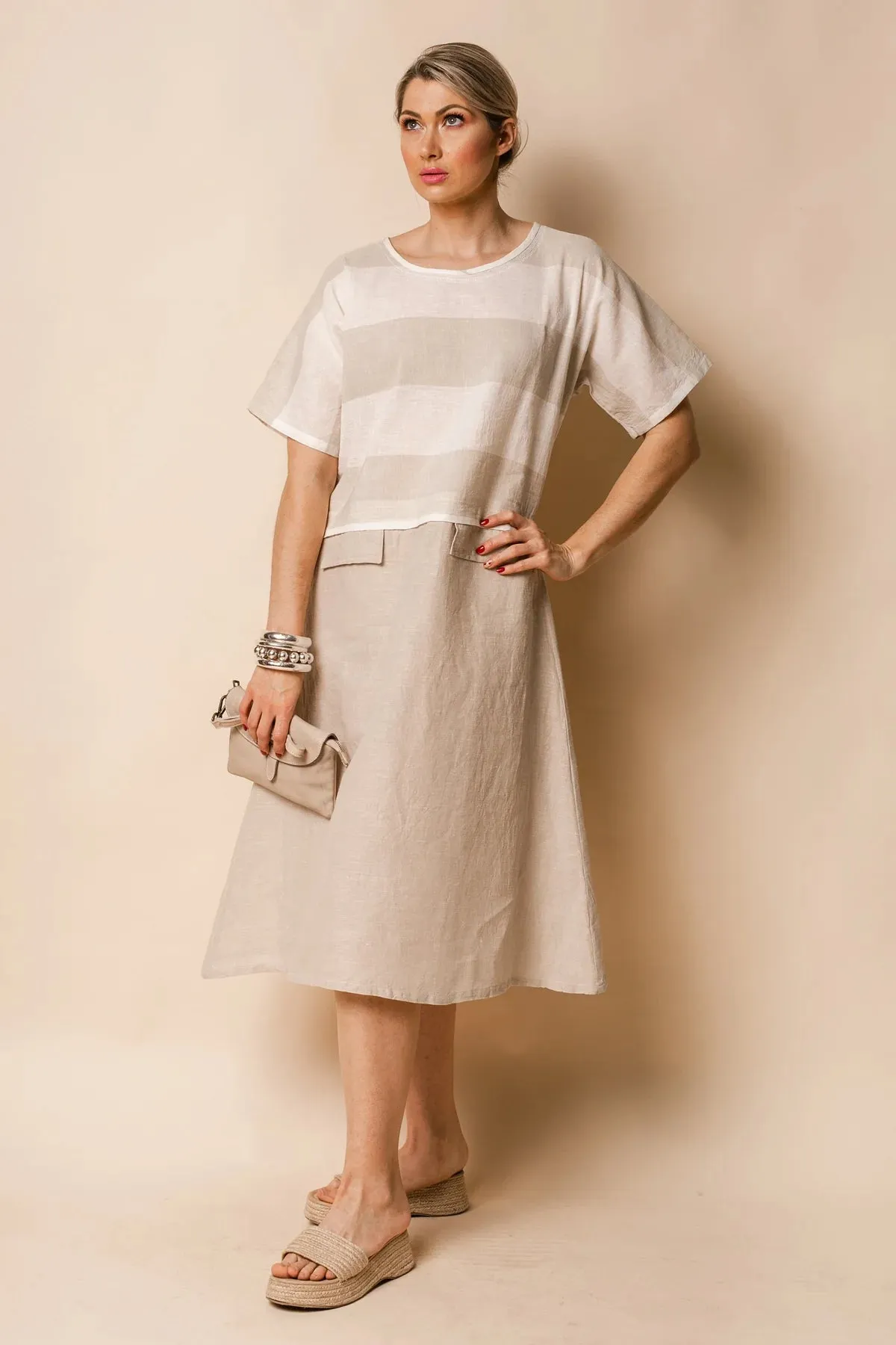 Hayley Dress -Latte