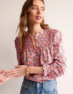 Helena Cotton Blouse-Fragrent Lily, Paisley