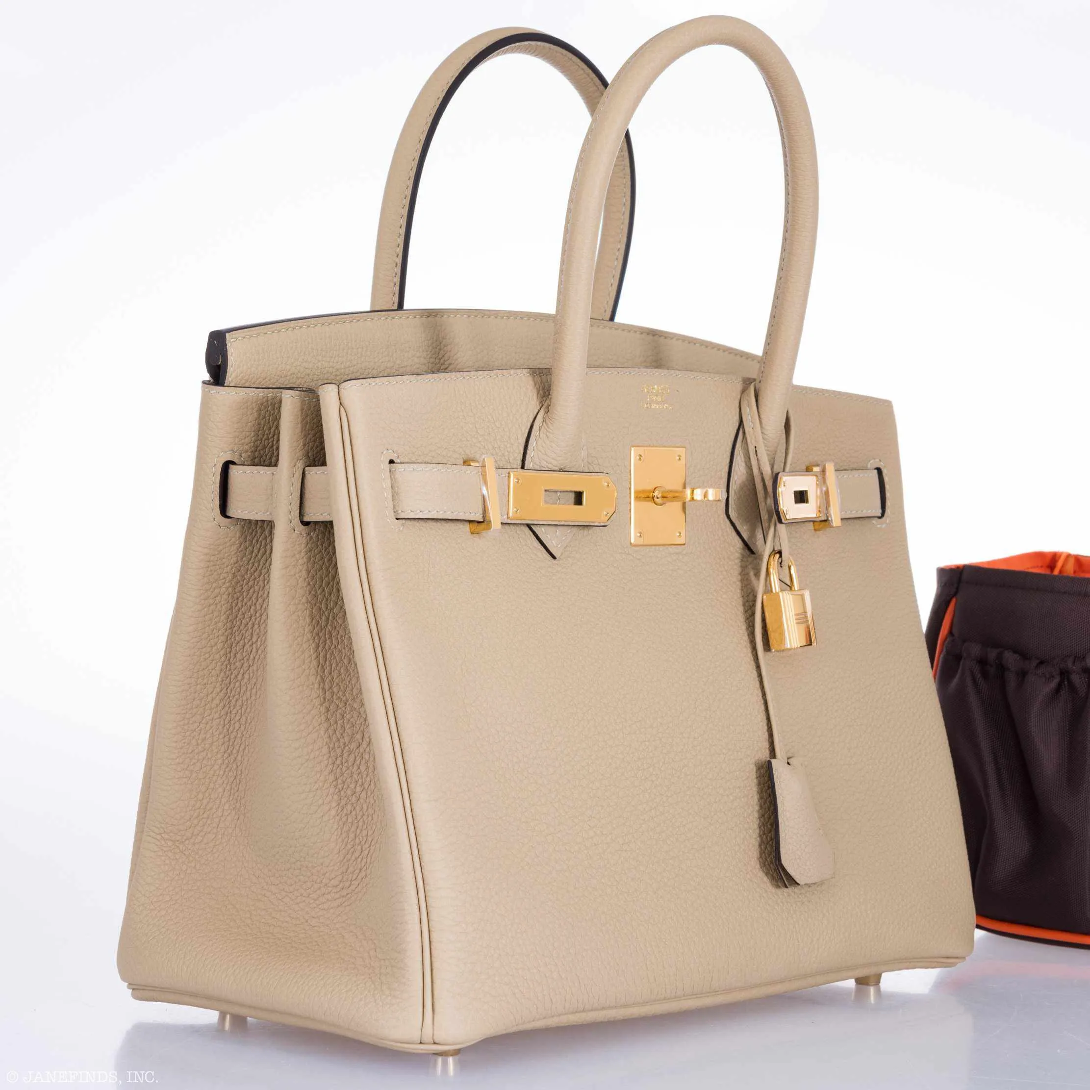Hermes Birkin 30 Trench Togo Gold Hardware
