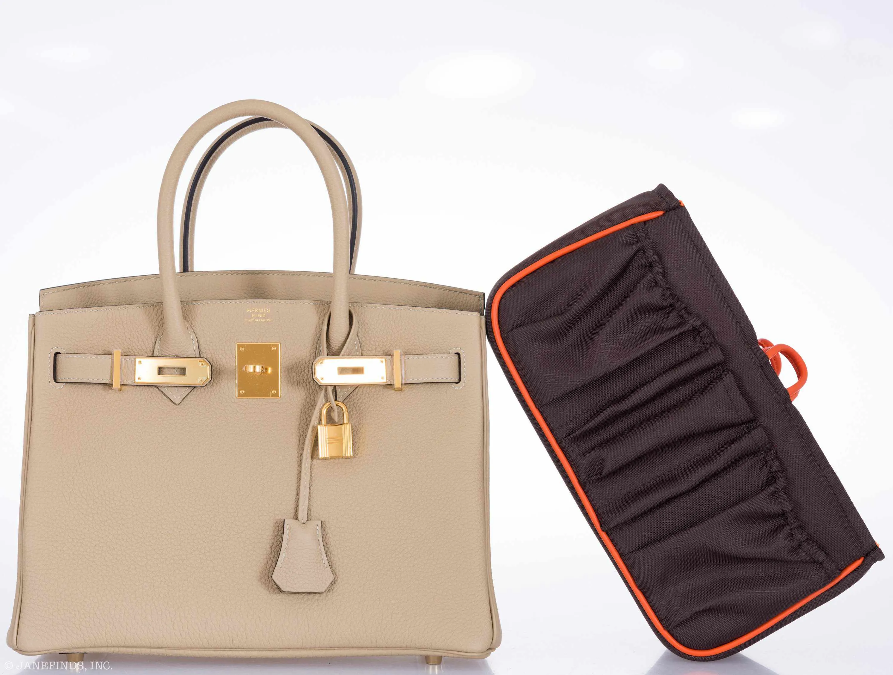 Hermes Birkin 30 Trench Togo Gold Hardware