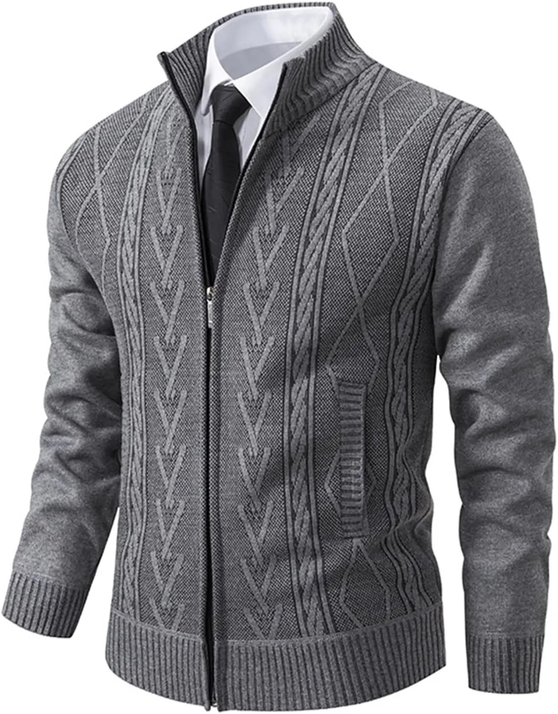 Jackets for Men Zip up Hoodie Casual Fleece Warm Jackets Thick Coats Breathable Long Sleeve Loose Sweatshirt Sweater