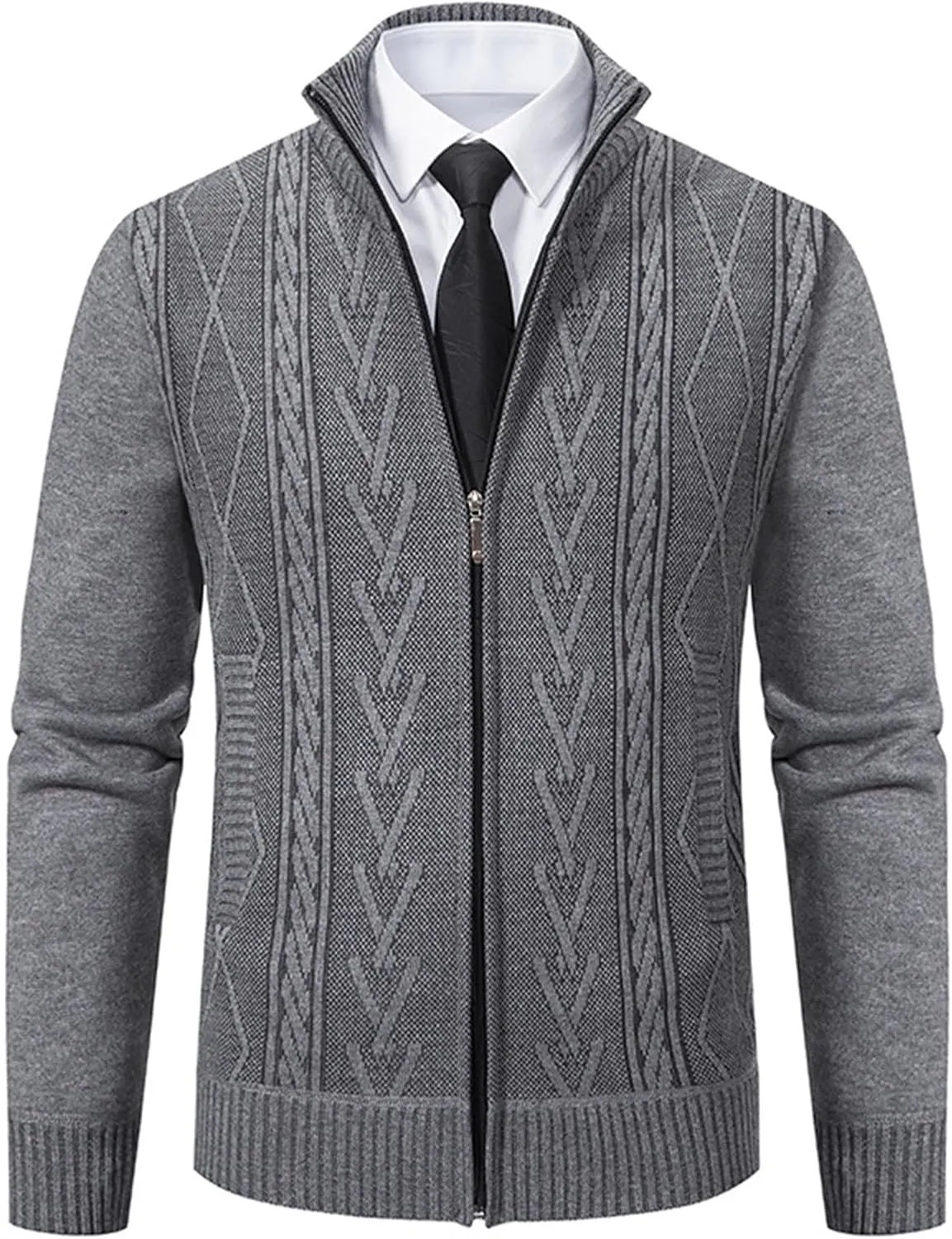Jackets for Men Zip up Hoodie Casual Fleece Warm Jackets Thick Coats Breathable Long Sleeve Loose Sweatshirt Sweater