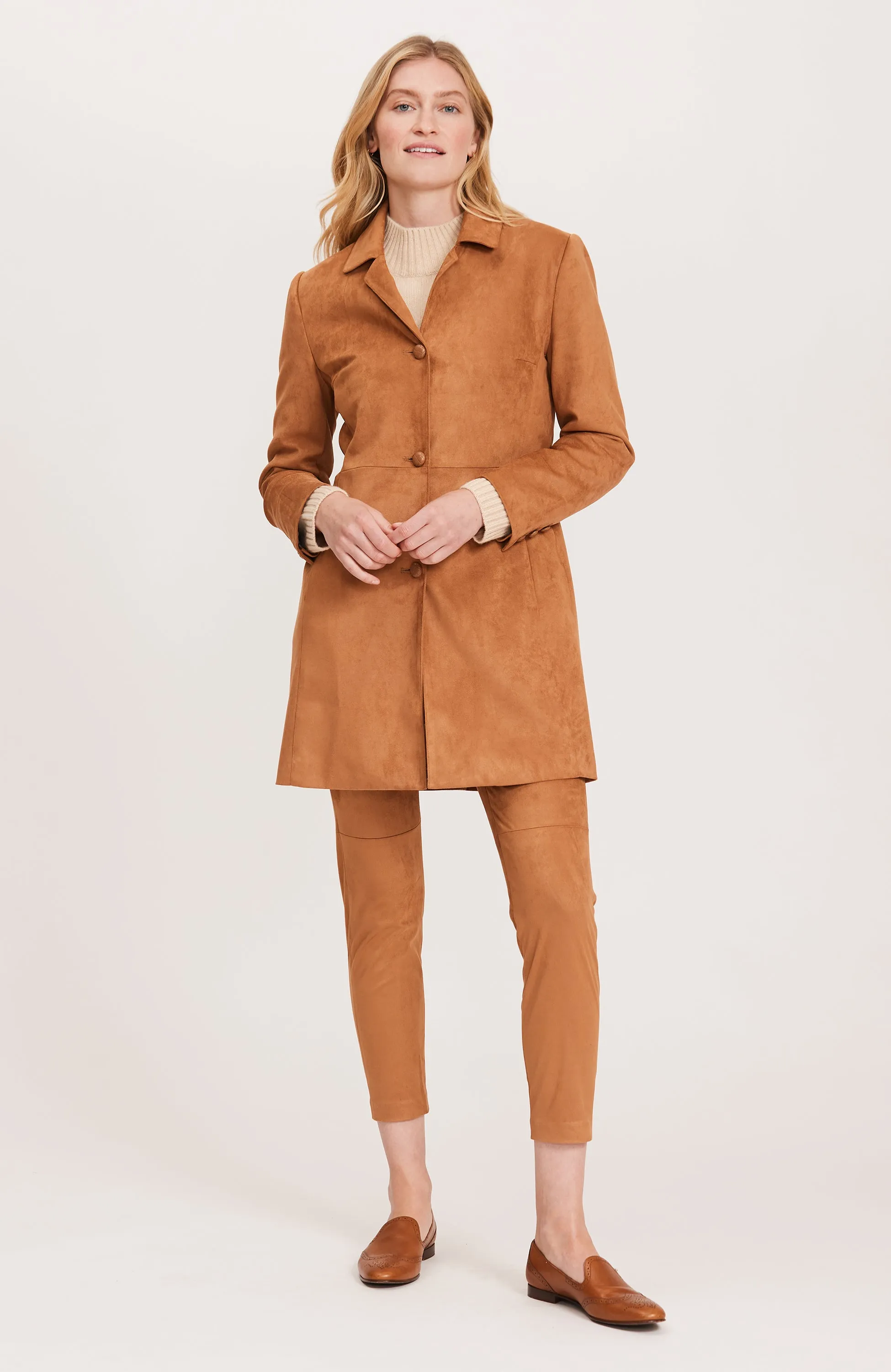 Jordan Faux Suede Jacket - Teddy Bear