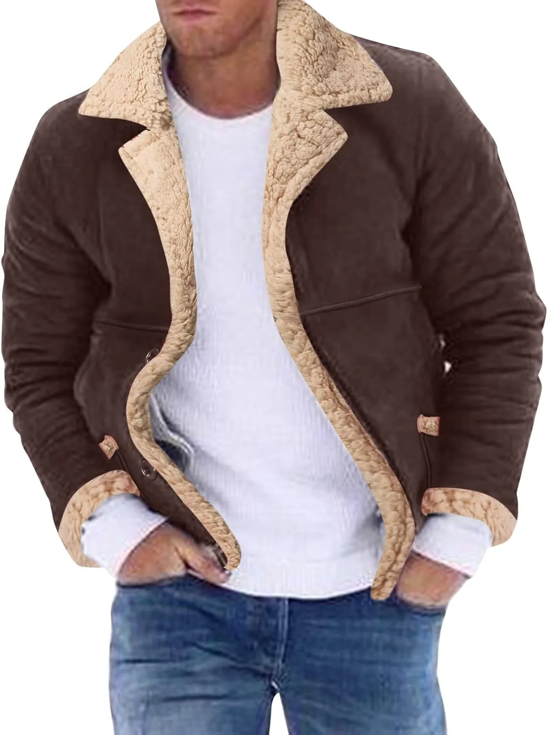 LCMTWX Mens Coats and Winter Jacket Coat Leisure Plus Size Hat Zip Pocket Cotton-Padded Warm Soft Hooded Jacket Jackets
