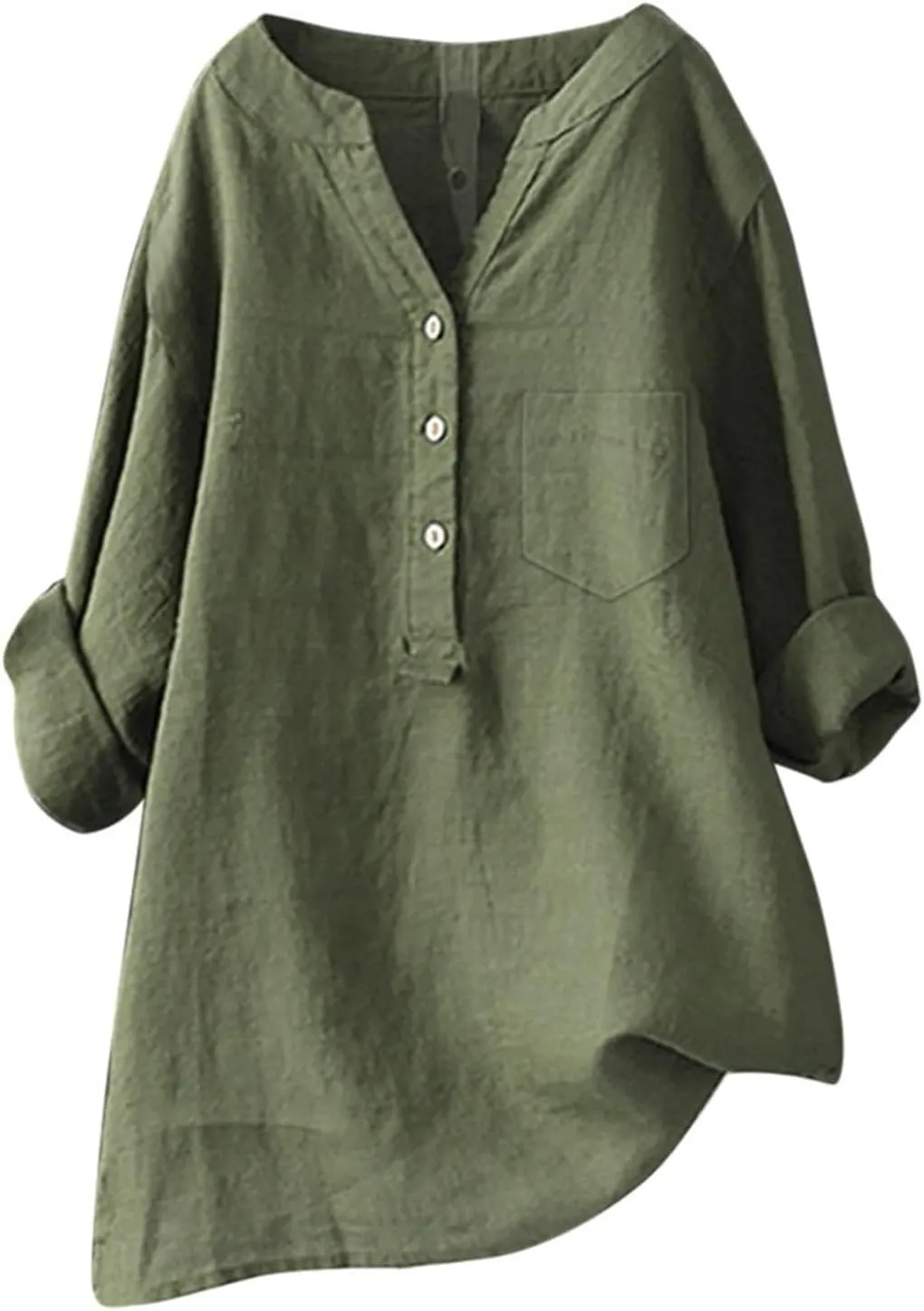 Linen Shirt for Women Breathable Tops Loose Fit Tshirts Womens Daily Gauze Blouses Summer Cotton Linen Top 2025