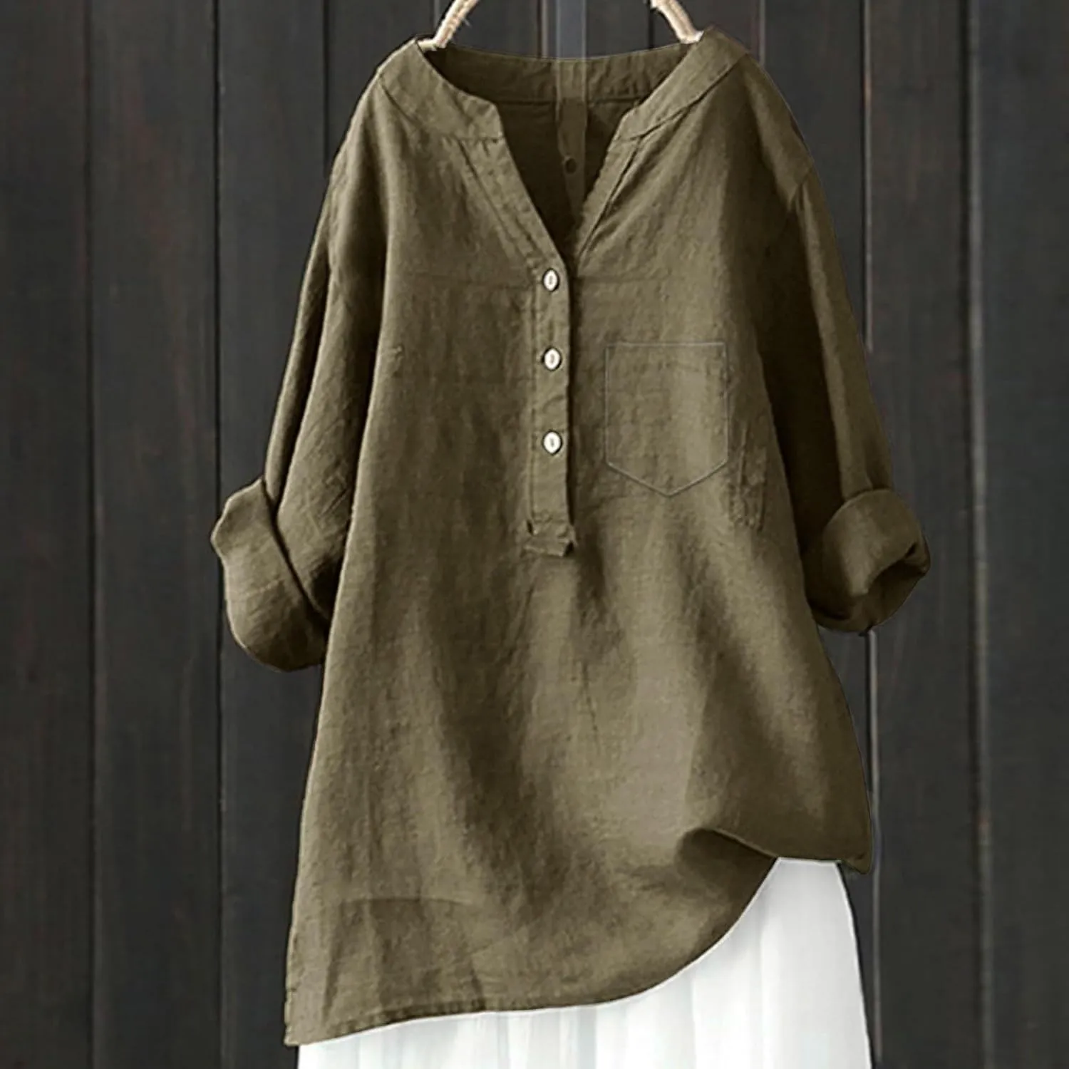 Linen Shirt for Women Breathable Tops Loose Fit Tshirts Womens Daily Gauze Blouses Summer Cotton Linen Top 2025