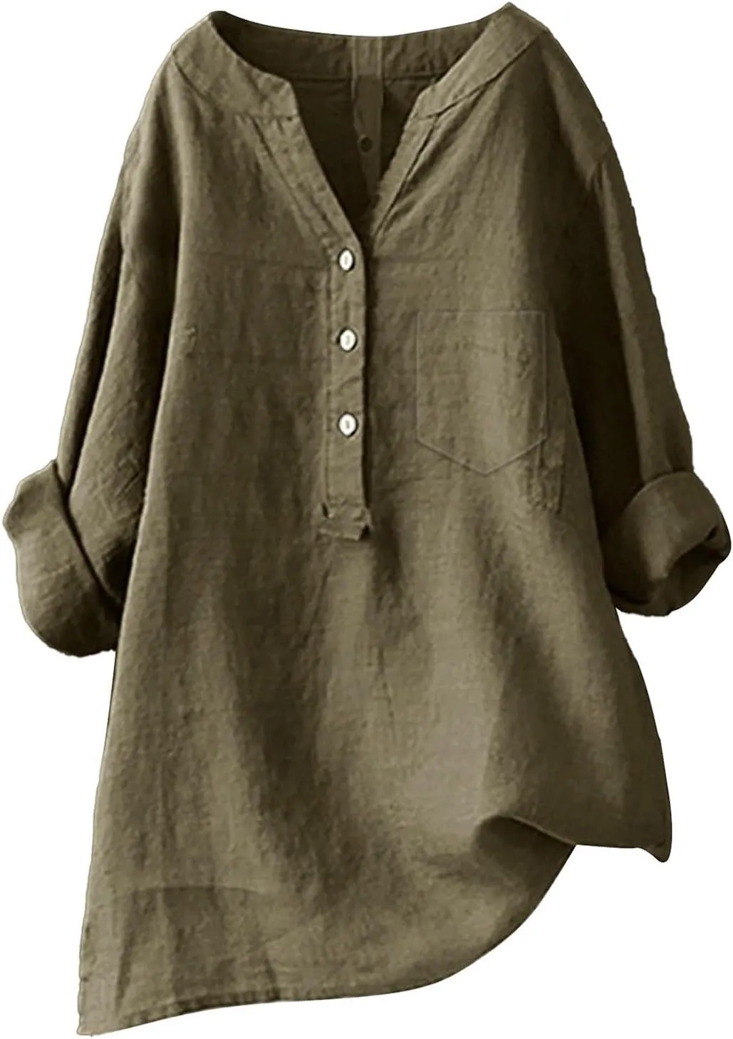 Linen Shirt for Women Breathable Tops Loose Fit Tshirts Womens Daily Gauze Blouses Summer Cotton Linen Top 2025