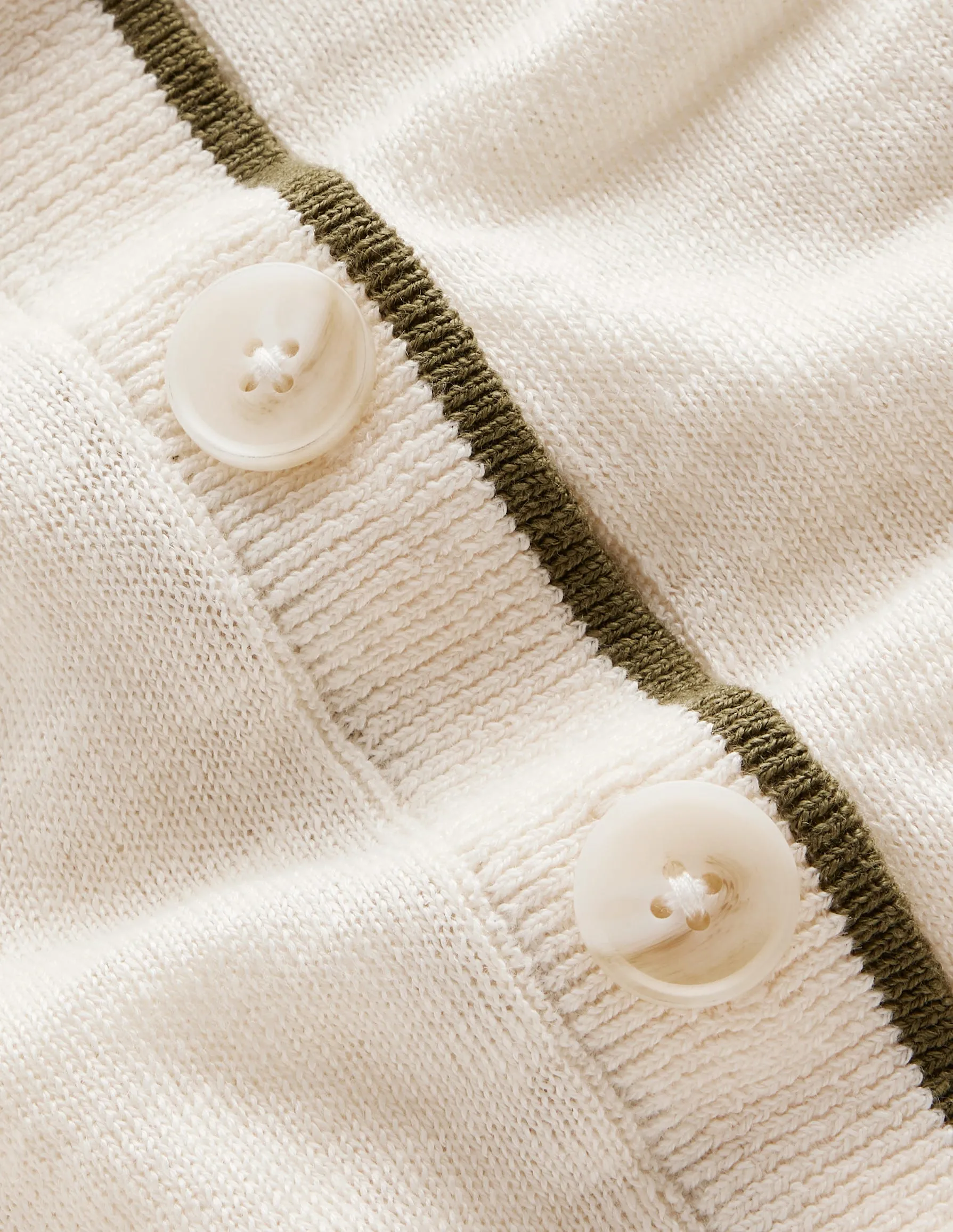 Maggie V-Neck Linen Cardigan-Warm Ivory