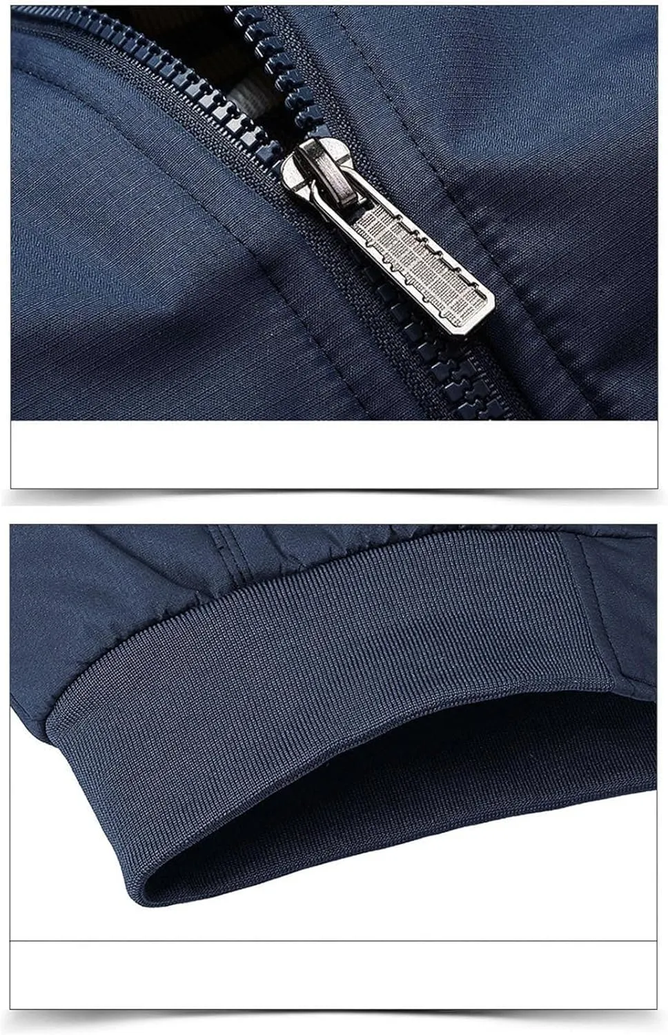 Men's Lightweight Bomber Jacket Breathable Spring Fall Full Zip Thin Windbreaker Outdoor Recreation Coat for Business