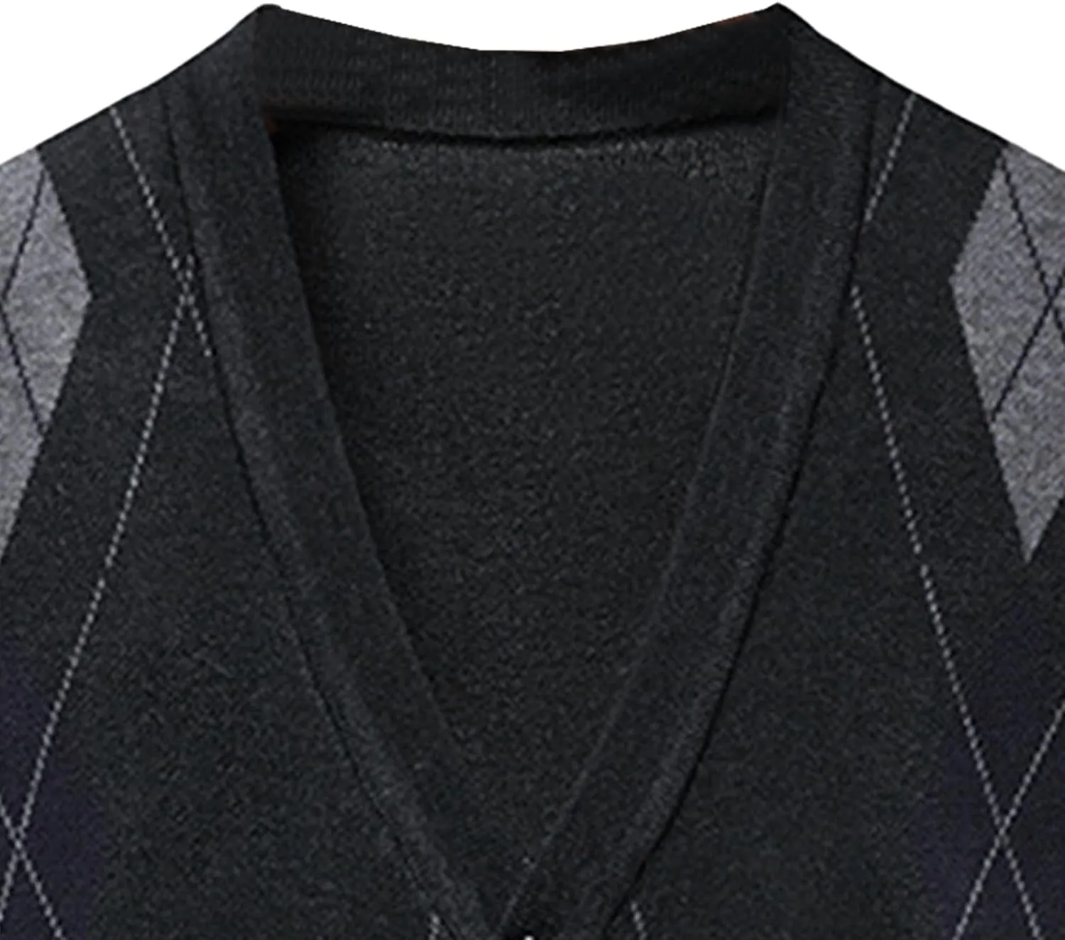 Mens Soft Breathable Buttons Sweater V-Neck Slim Fit Long Sleeve Sweaters Classic Fashion Casual Cardigan