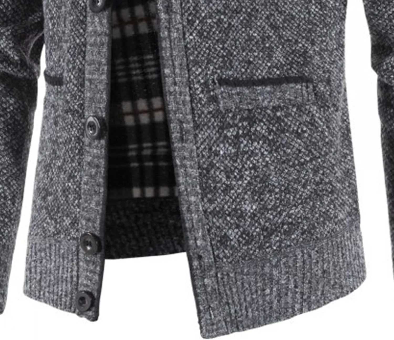 Men's V-Neck Stretchy Button Sweater Soft Warm Cardigan Coats Regular Fit Plus Size Breathable Jackets