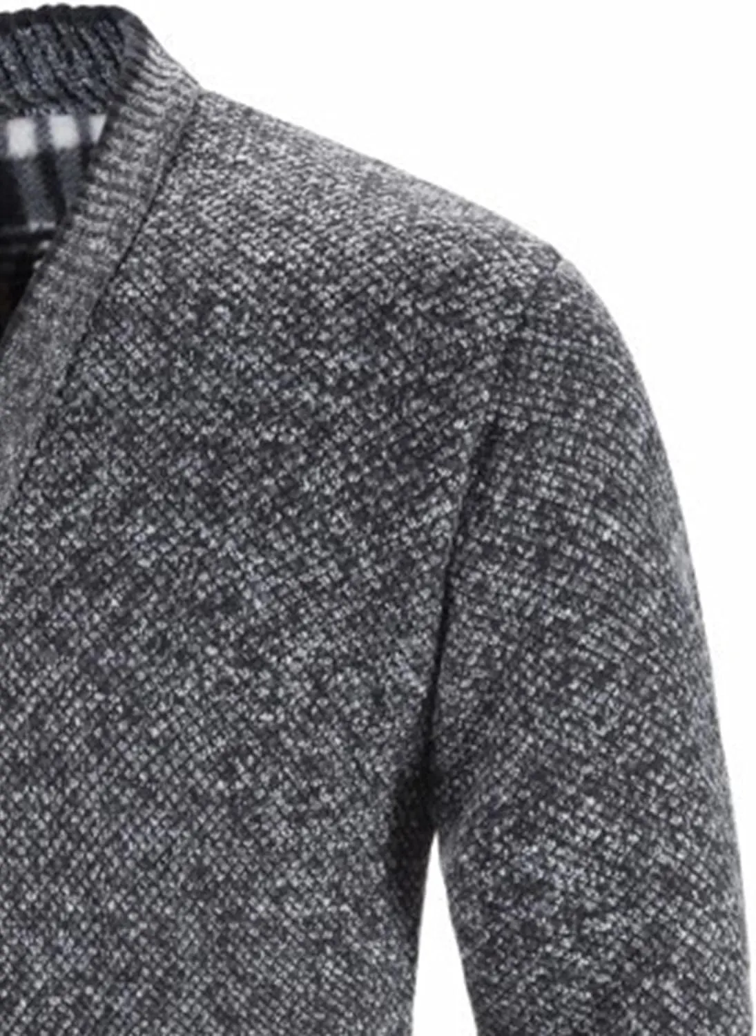 Men's V-Neck Stretchy Button Sweater Soft Warm Cardigan Coats Regular Fit Plus Size Breathable Jackets