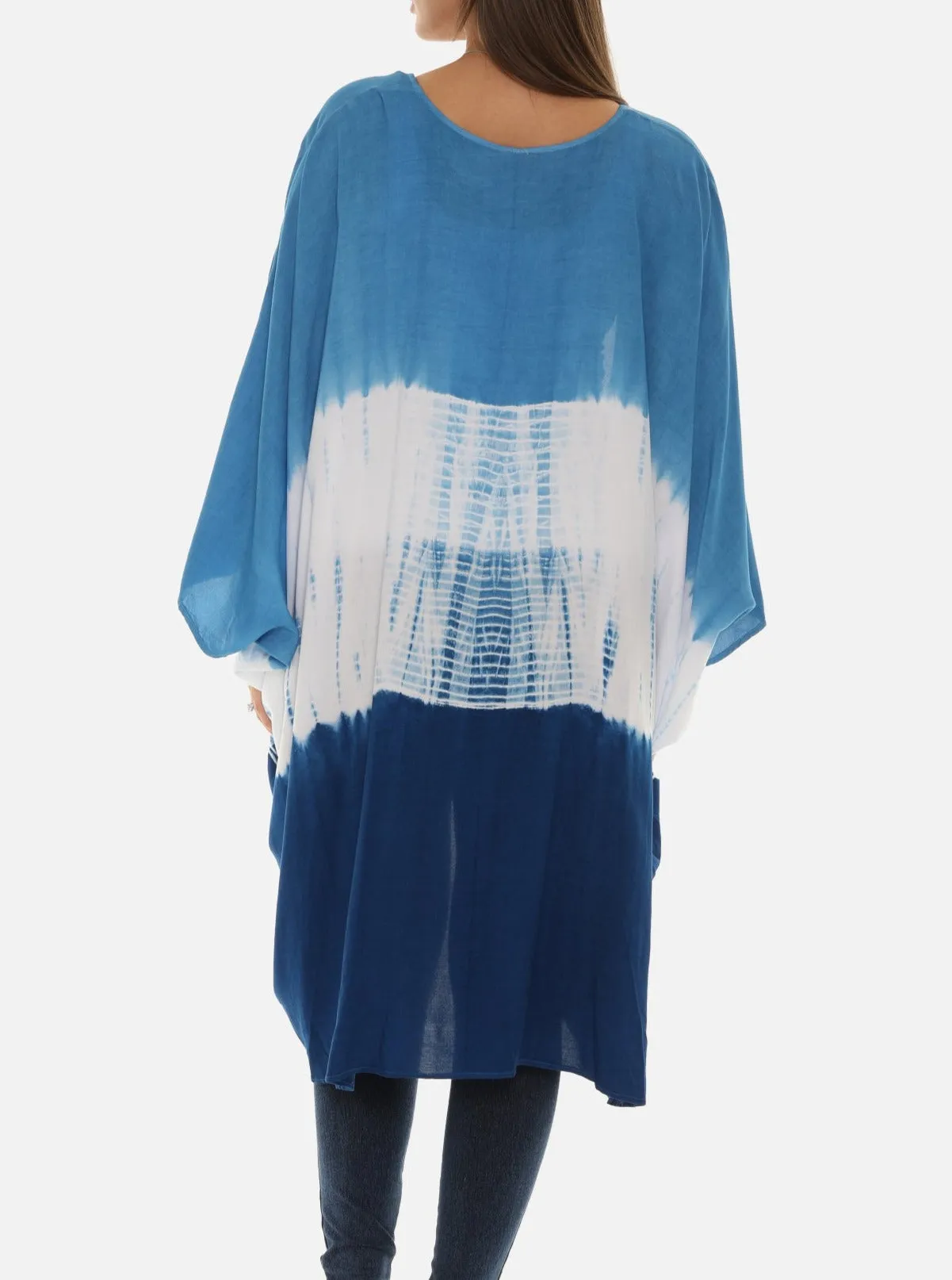 Ombré Three-Quarter Sleeve Cardigan