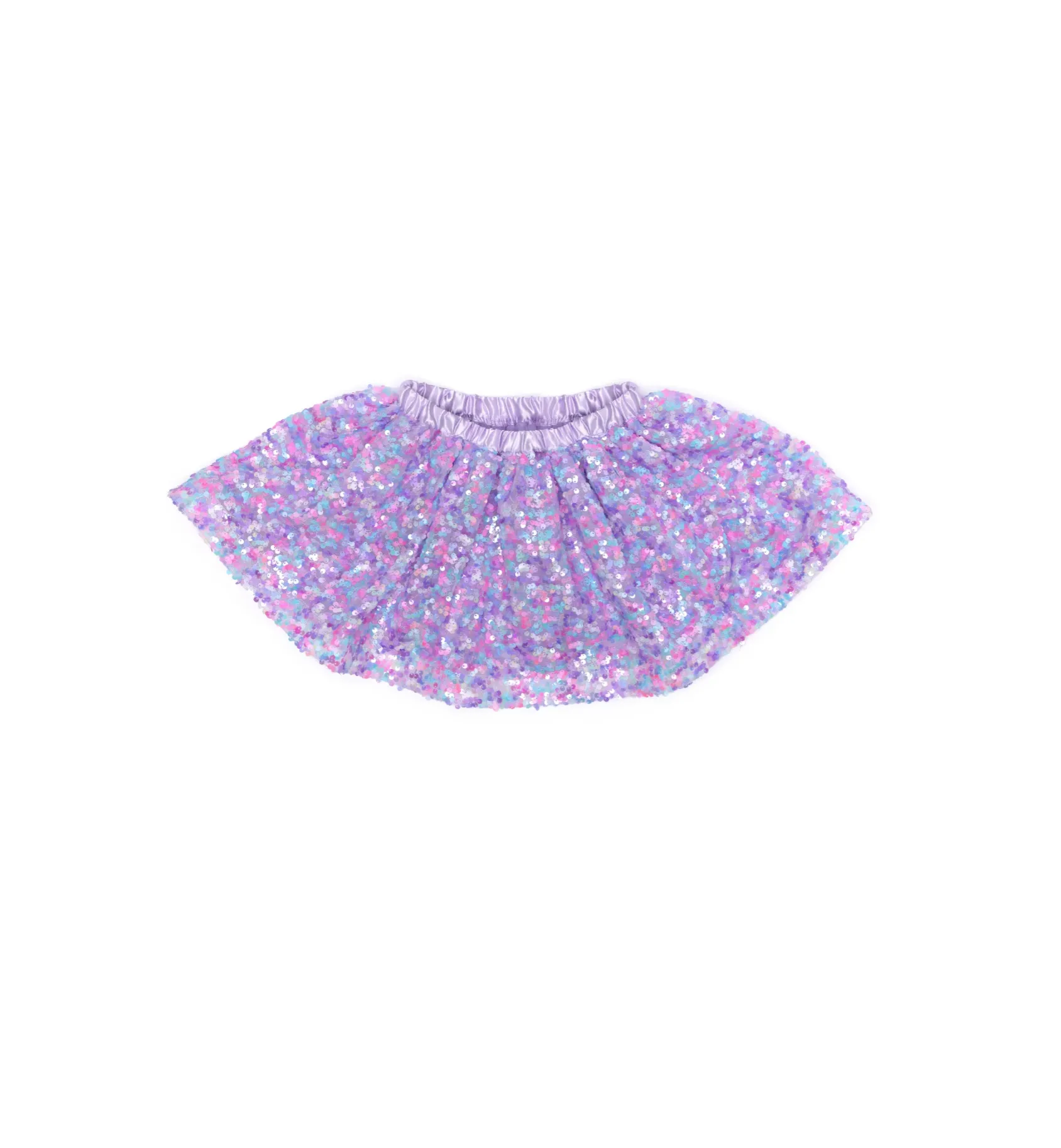 Purple Party Sequins Skirt