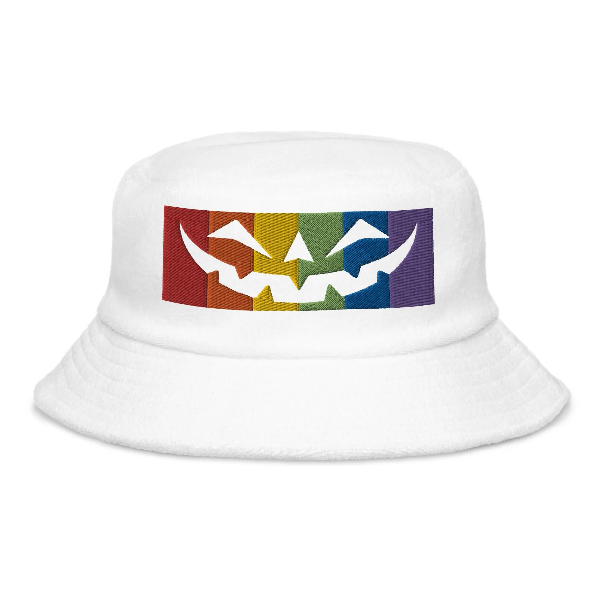 Rainbow Jack Unstructured terry cloth bucket hat