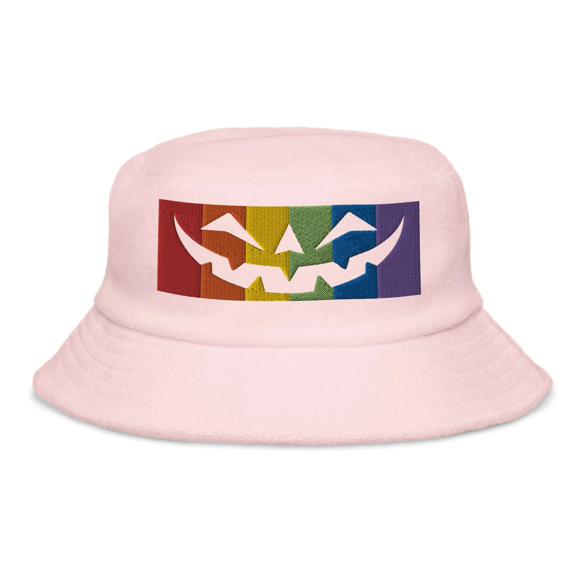 Rainbow Jack Unstructured terry cloth bucket hat