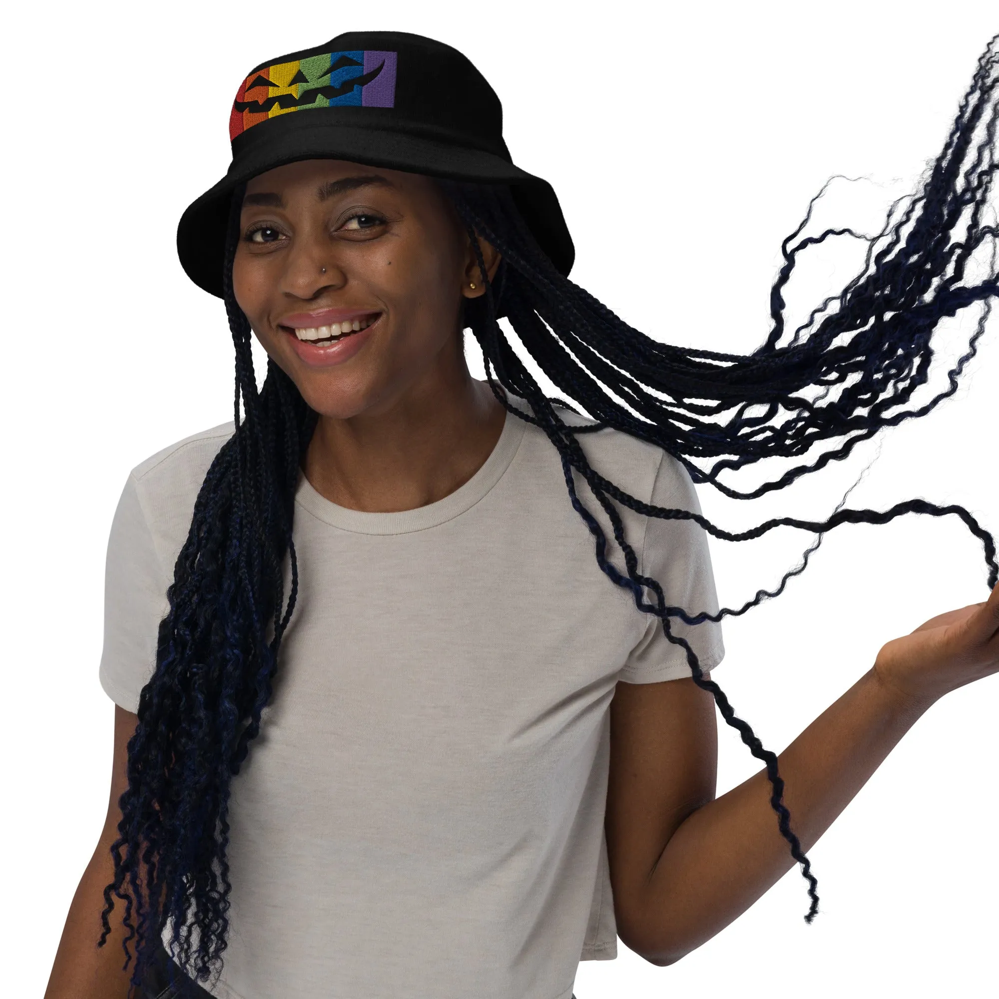 Rainbow Jack Unstructured terry cloth bucket hat