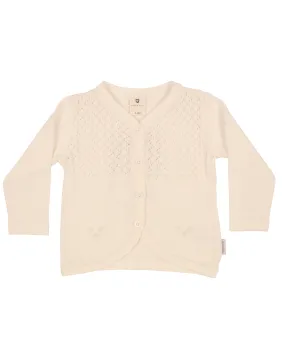 Rosettes Cardigan Ivory