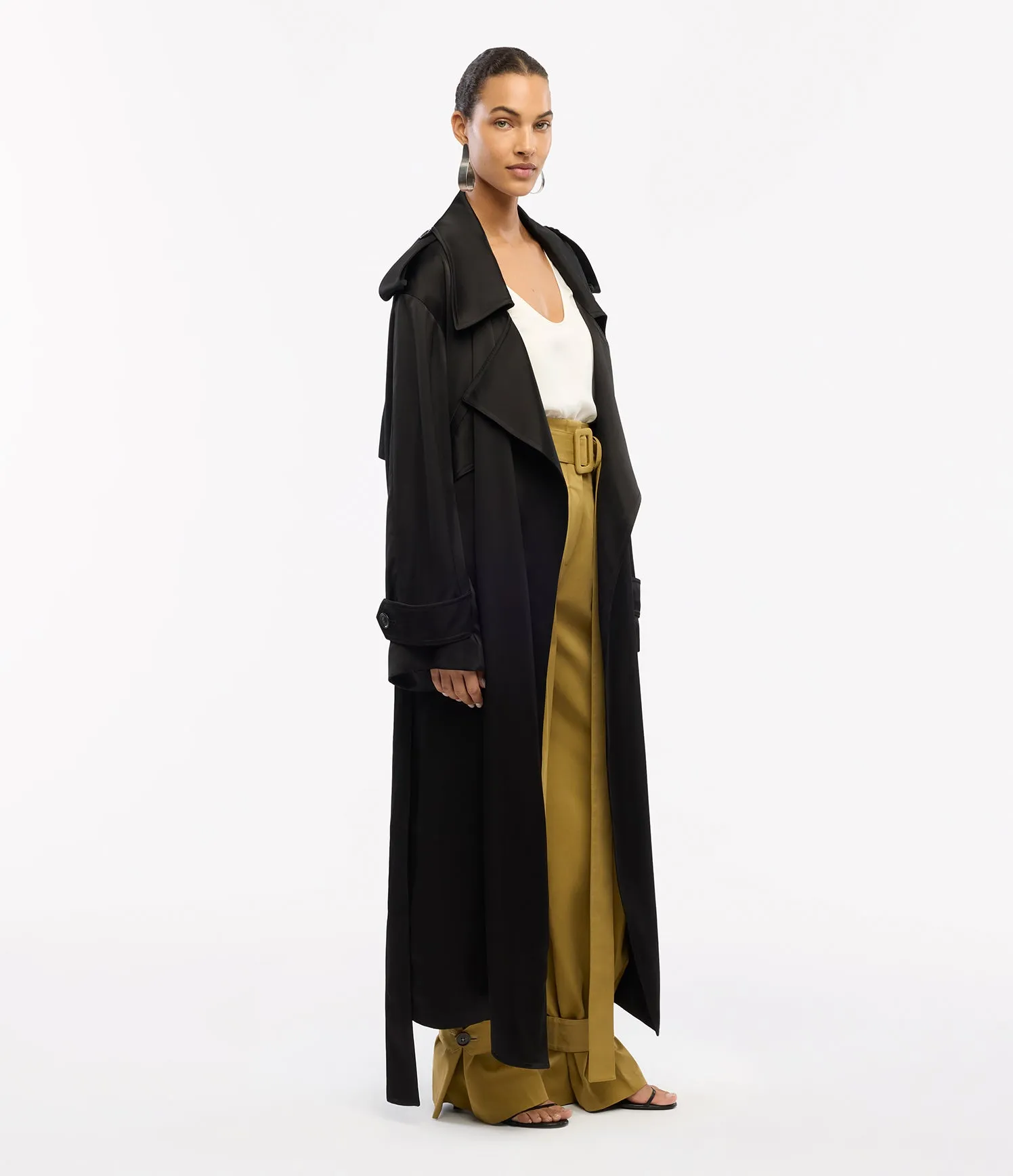 Satin Soft Trench