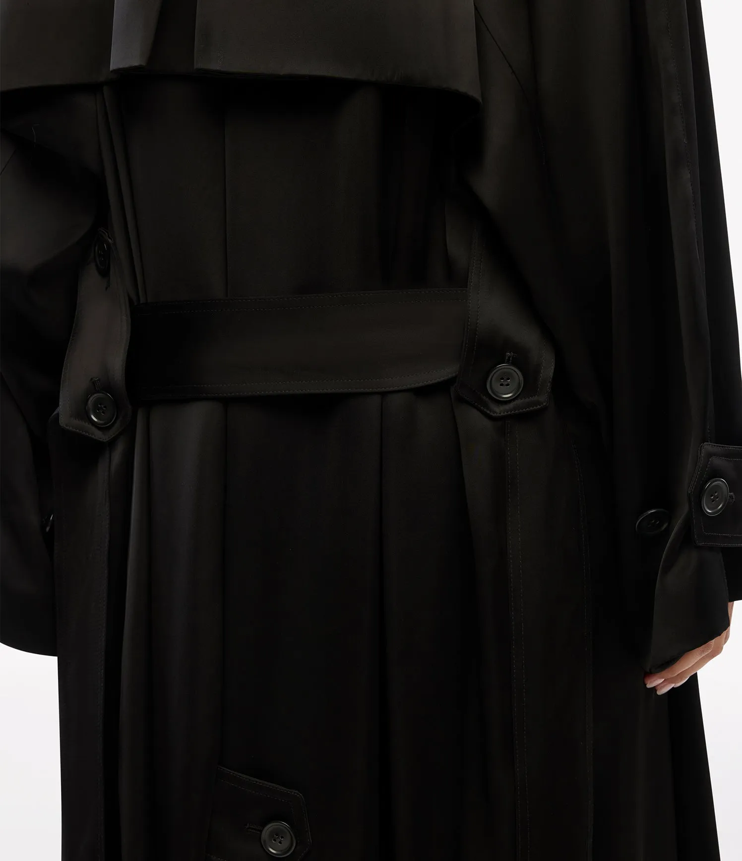Satin Soft Trench