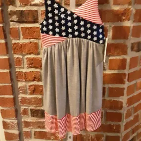 Stars & Stripes Jersey Sundress | Bonnie Jean