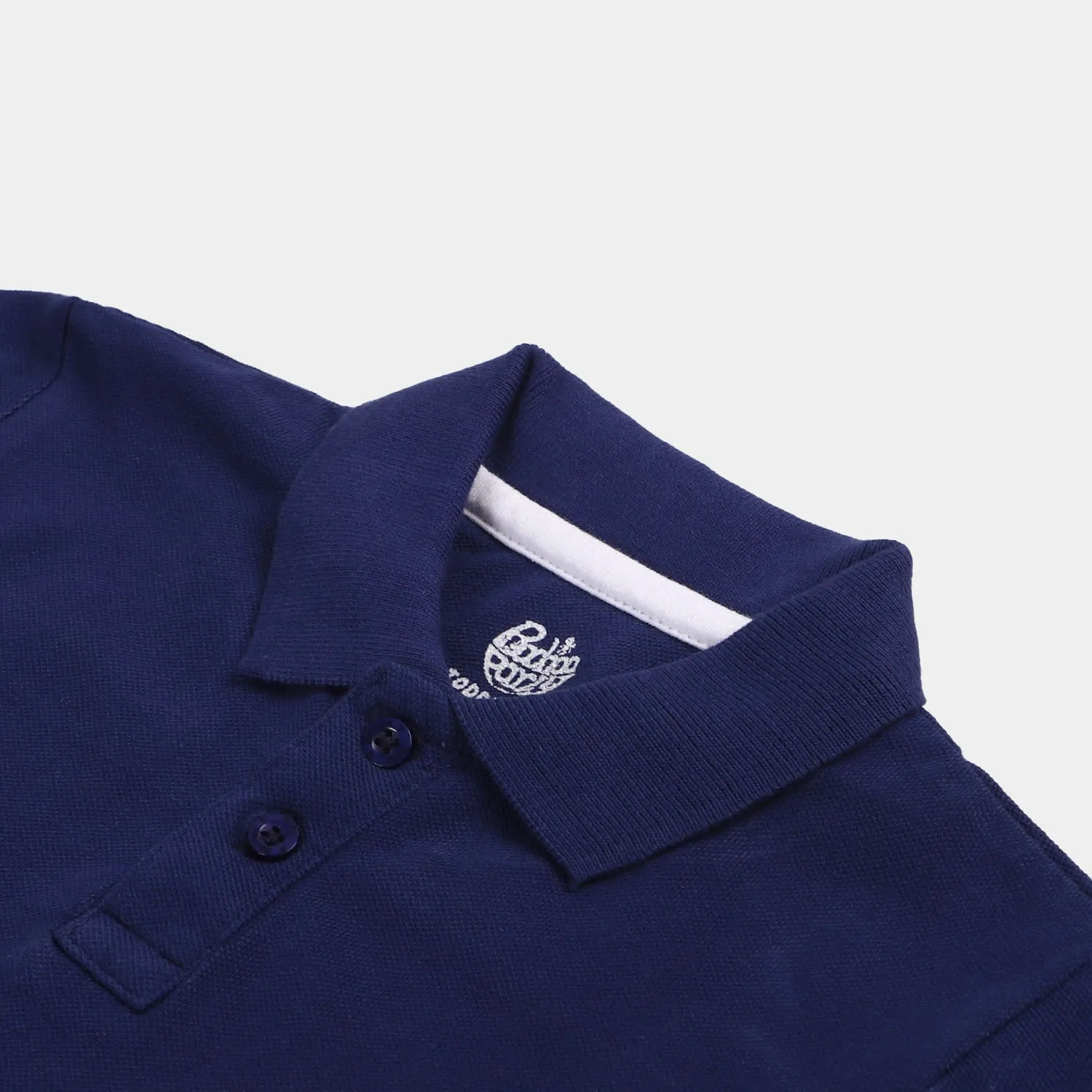 Teens Boys Cotton Polo Basic - Navy Blue