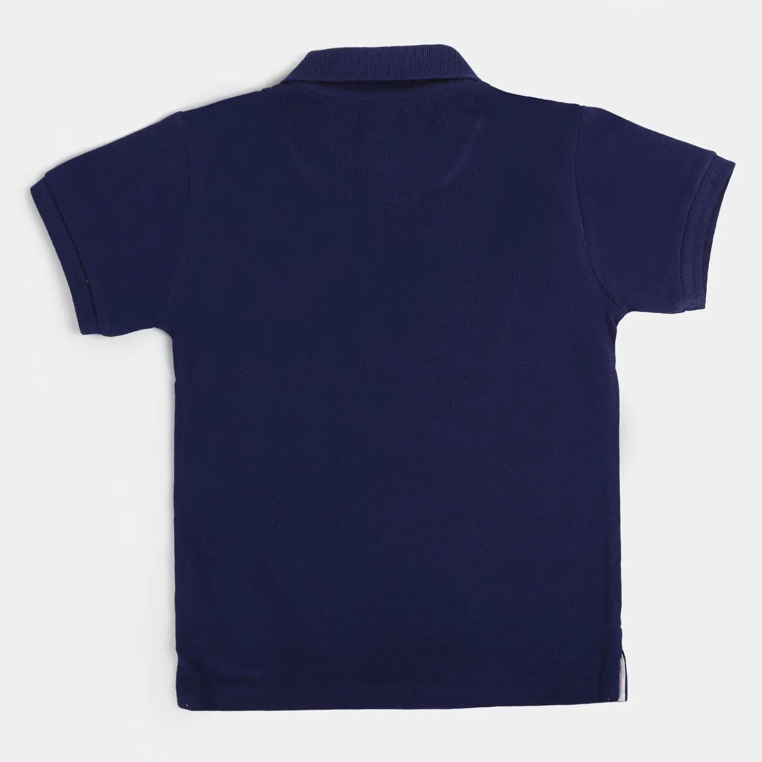 Teens Boys Cotton Polo Basic - Navy Blue