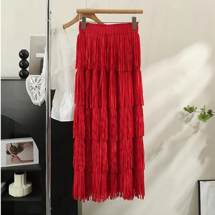 The Chic Fringed Skirt