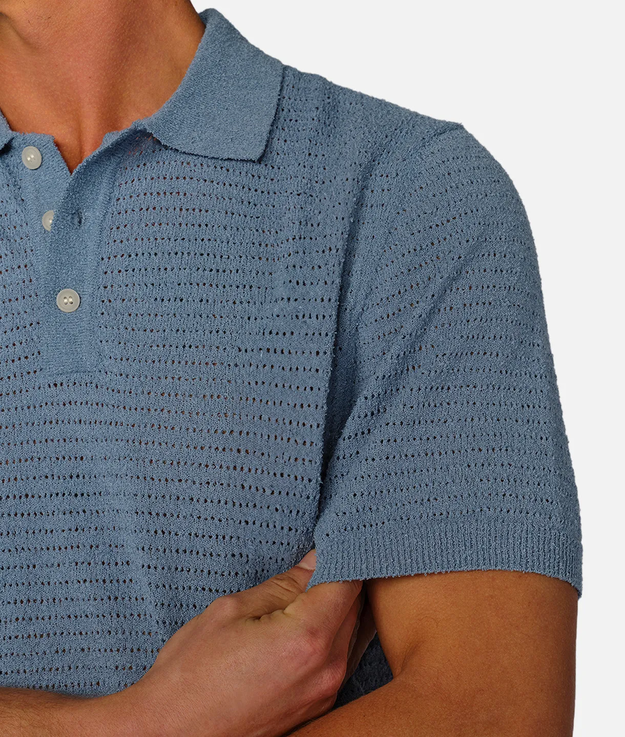The Terracina Polo - Mid Blue