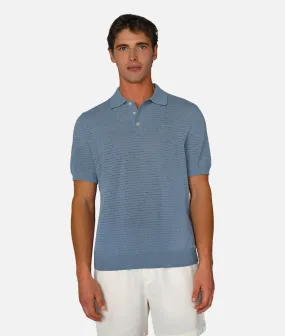 The Terracina Polo - Mid Blue