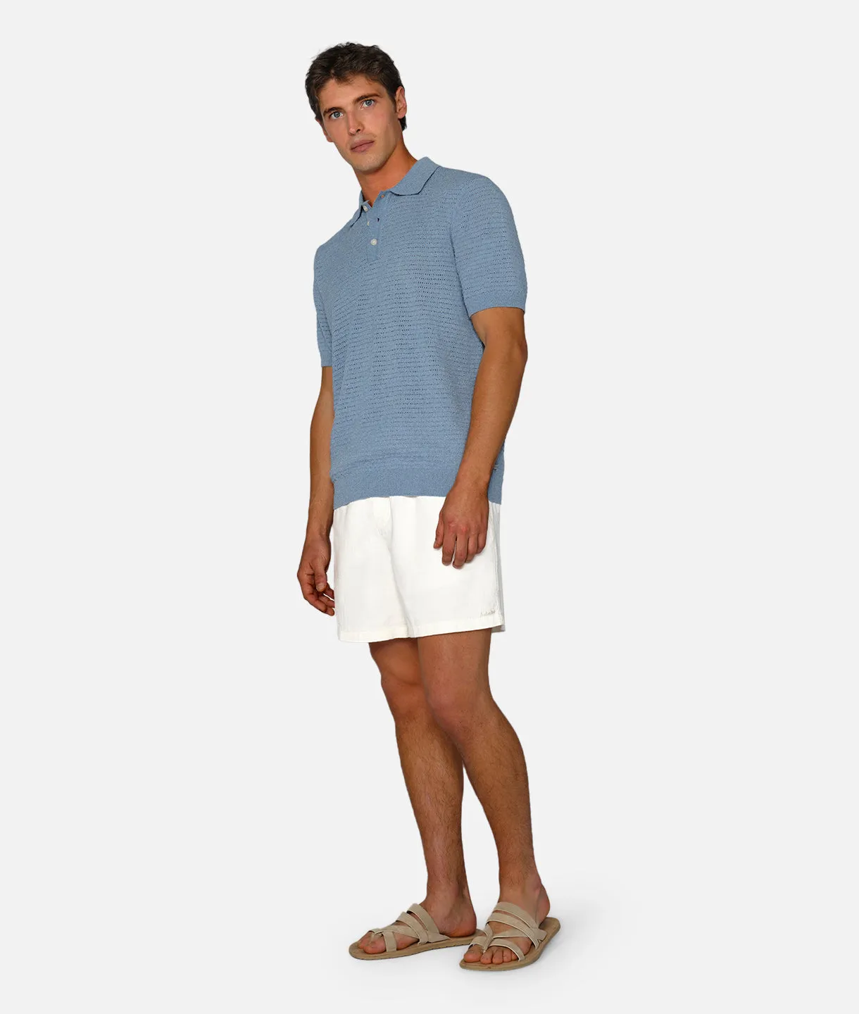 The Terracina Polo - Mid Blue